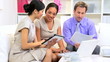 Female Ethnic Team Leader Advertising Meeting