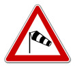 seitenwind schild cross wind sign