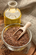Linseed oil and flax seeds