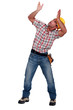 craftsman carrying something