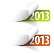 Vector 2013 new year stickers