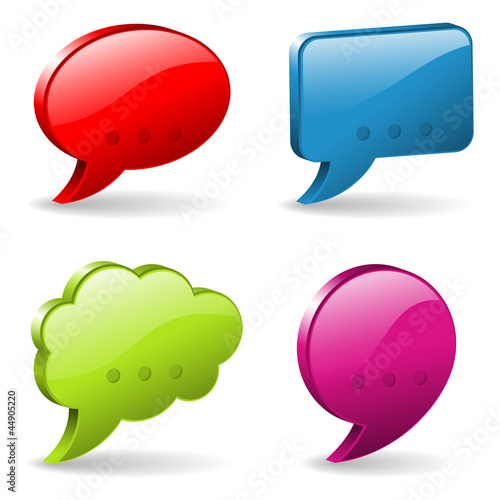 Vector: Speech and Thought Bubbles Speech and Thought Bubbles