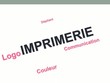 Présentation imprimerie flyer logo couleur