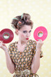 Woman Holding Vinyl Record