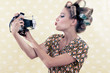 Woman taking Self-portrait