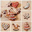 gingerbread cookies collage