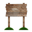 Old wooden billboard