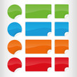 Bunte Sticker / Aufkleber
