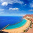 Beach Las Teresitas in Santa cruz de Tenerife north