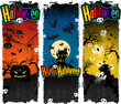 Banners Halloween pumpkin ghost castle