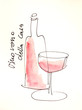 vino rosso della casa