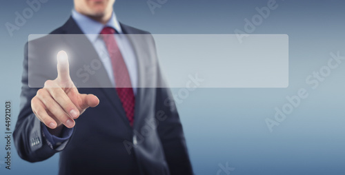 Photo: Man with Touchscreen Man with Touchscreen
