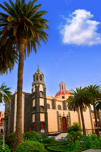 Photo: La Orotava Concepcion church red dome La Orotava Concepcion church red dome
