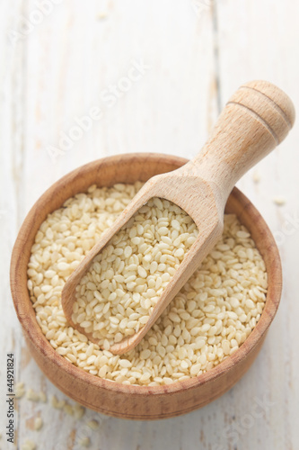 Photo: Sesame seeds and oil Sesame seeds and oil