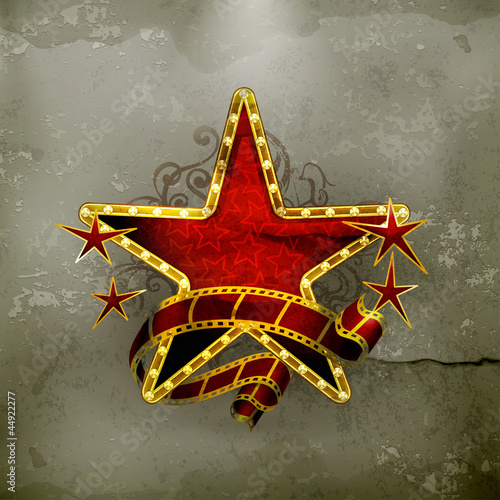 Vector: Movie star, old-style Movie star, old-style