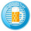 Oktoberfest Button mit Bierkrug