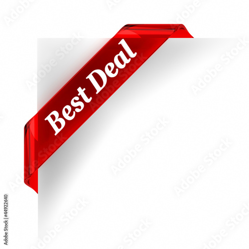 Illustration: Best Deal Red Banner Best Deal Red Banner