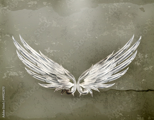 Vector: Wings white old-style Wings white old-style