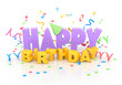 Illustration: Happy Birthday. Happy Birthday.