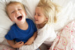 Photo: Brother And Sister Relaxing Together In Bed Brother And Sister Relaxing Together In Bed