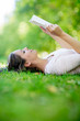 Woman reading a book