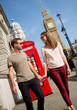 Couple walking in London