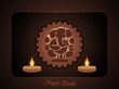 religious elegant background for diwali with beautiful ganesha.