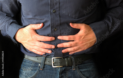 Photo: man stomachache man stomachache