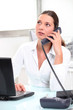Young woman on phone