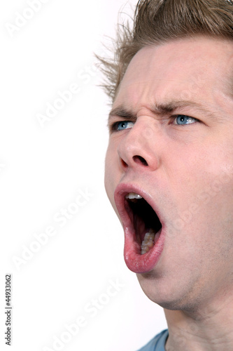 Photo: Young man can't take any more Young man can't take any more