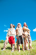 Photo: Group of North American Indians about a wigwam Group of North American Indians about a wigwam