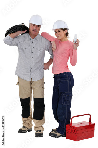 Photo: A team of tradespeople A team of tradespeople