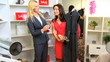 Video: Caucasian Brunette Client in Exclusive Boutique Caucasian Brunette Client in Exclusive Boutique