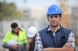Confident foreman on construction site