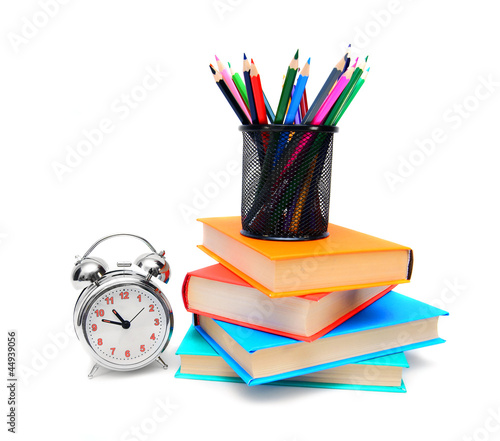 Photo: Back to school. School tools. Back to school. School tools.