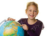Kind mit einem Globus