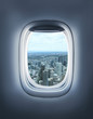city in  porthole