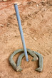 Two ringers in horseshoes game