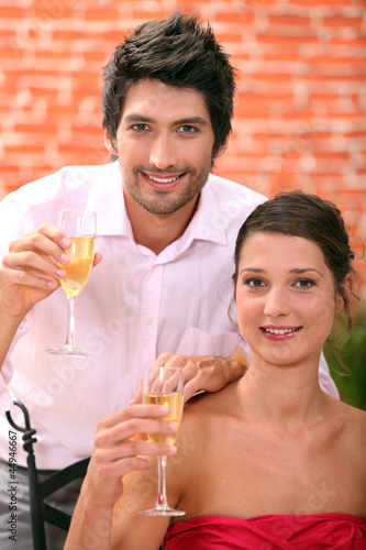 Photo: couple celebrating couple celebrating