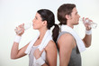 Foto: Couple drinking water Couple drinking water