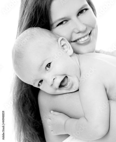 Photo: happy mom and baby happy mom and baby