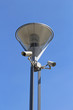 Two cameras of the observation on lamp posts