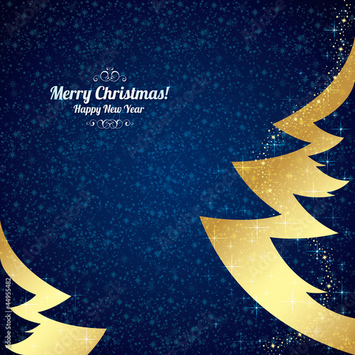Vector: Christmas and New Year. Vector greeting card Christmas and New Year. Vector greeting card