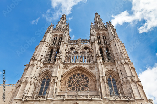 Photo: Towers of the cathedral in Burgos, Spain Towers of the cathedral in Burgos, Spain