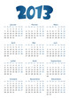 Calendrier 2012 simple - facilement éditable