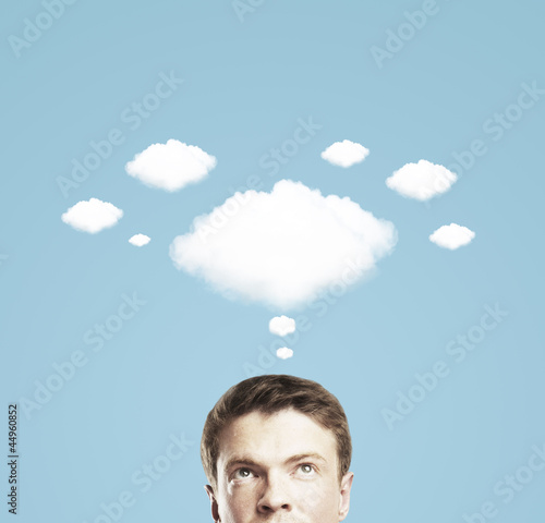 Photo: businessman thinking businessman thinking
