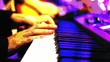 Hand Playing Piano Comic Version