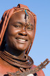 Himba woman portrait with traditional jewelry