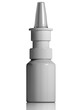 White plastic medical bottle nasal spray.