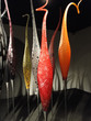 Slender blown glass designs